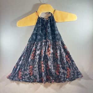 504 |Free People Intimately Boho Floral Mini Dress Sleeveless Flowy Babydoll XS